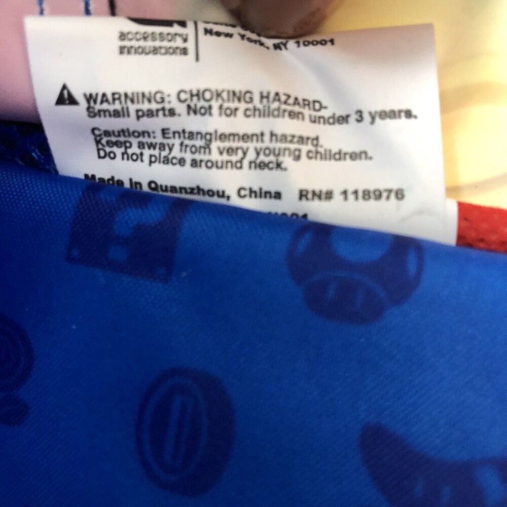 NEW Super Mario Bros Backpack 17” It's-a me Kids Nintendo Blue Red And Blue … - Picture 9 of 9